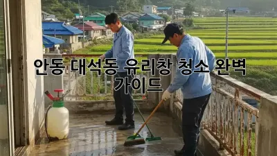 안동 대석동 유리창 청소 완벽 가이드